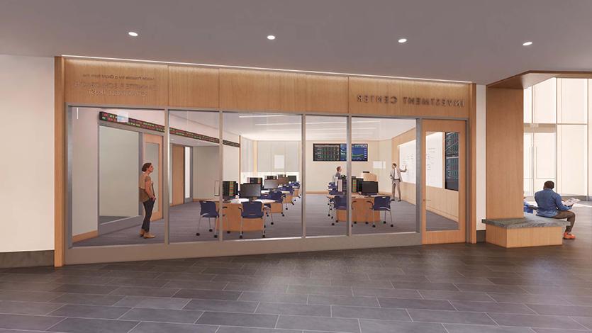 image of Investment Center rendering in the new dyson center